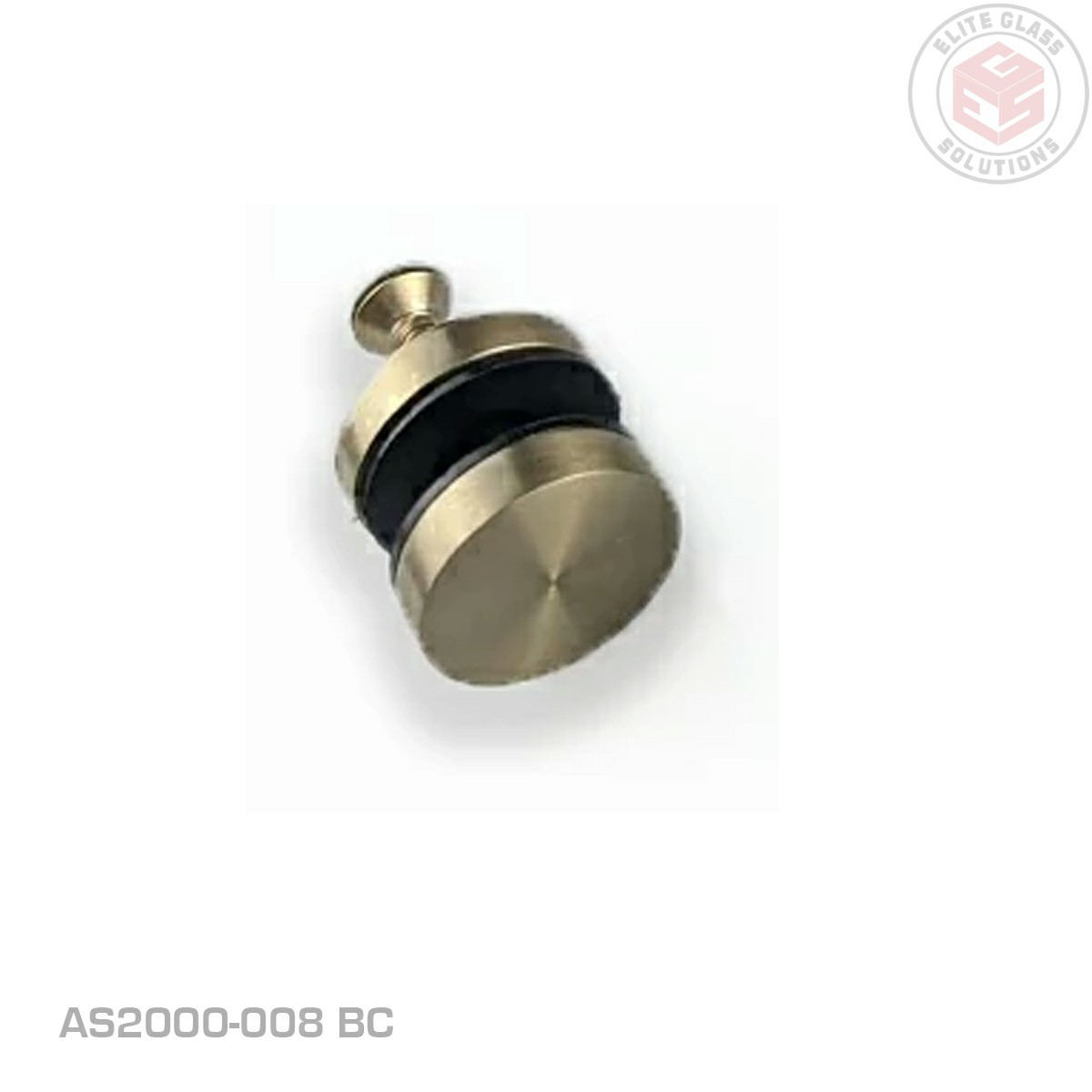 Aquaslide 2000 Top Rail Mount Fixing - Brushed Champagne